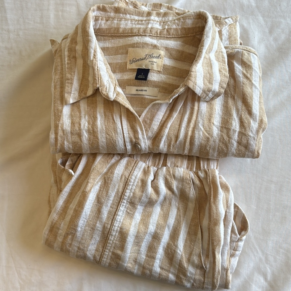 Universal Thread Striped Linen Set - image 4